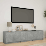 Led-iga tv kapp betoonhall 165 x 34 x 40 cm t&ouml;&ouml;deldud puit