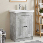 Vannitoa all oleva kraani kapp betoonhall 78,5 x 37,5 x 81 cm
