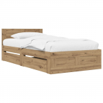 Peatsiga voodiraam artisan tamm 80 x 200 cm tehispuit