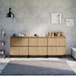 Puhvetkapid 3 tk, sonoma tamm, 60 x 35 x 70 cm, tehispuit