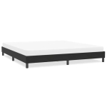 Voodiraam ilma madratsita must 200x210 cm samet