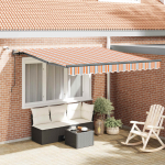 Kokkuvolditav varikatus mitmev&auml;rviline 300 x 250 cm pol&uuml;ester