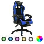 V&otilde;idus&otilde;idutool rgb led-tuledega, sinine ja must, kunstnahk