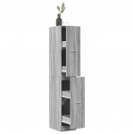 Apteegikapp, hall sonoma tamm, 30x41x174,5 cm, tehispuit
