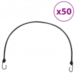 Bungee n&ouml;&ouml;r helkurribade ja konksudega 50 tk, 100 cm