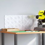 Ruudulised plaadid 2 pcs h&otilde;bedane 40 x 30 cm alumiinium