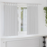 Kardinad r&otilde;ngastega 2 pcs kahvatu hall 175 x 140 cm pol&uuml;ester