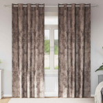 Satiinist kardinad 2 pcs cappuccino 245 x 140 cm samet