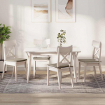 Istumispatjad 4 pcs pruunikashall 40 x 40 x 3 cm