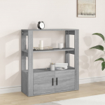 Puhvetkapp, hall sonoma tamm, 80x30x90 cm, tehispuit