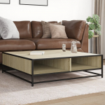 Diivanilaud sonoma tamm 100x100x30 cm, puidust ja metallist