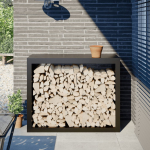K&uuml;ttepuude rest, must, 100x40x80 cm, teras