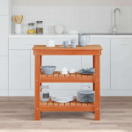 T&ouml;&ouml;laud riiuliga vahapruun 78,5 x 50 x 80 cm m&auml;nnipuit