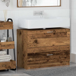 Vannitoa kapp sahtliga vana puit 78 x 37 x 59 cm tehispuit