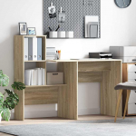 Laud riiuliga sonoma tamm 131,5 x 50 x 106,5 cm tehispuit