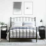 &Ouml;&ouml;lambi kapp sahtliga 2 pcs must tamm 30 x 60 x 60 cm tehispuit