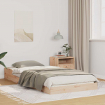 Voodi raam pruun 80 x 220 cm tahke m&auml;nd