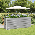 Taimekast helehall 480 x 50 x 45 cm tsinkteras