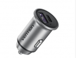 MOBILE CHARGER CAR 30W USB/2P GRAY FFFH0 VENTION - 6922794761681