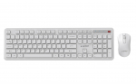 Gembird KBS-WPS-01 Slim Pro Business wireless desktop set, white, US layout