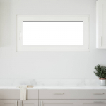 Keldriakendus risor valge 120 x 60 cm pvc ja klaas