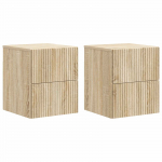 Seinale kinnitatav &ouml;&ouml;tis 2 pcs sonoma tamm 33 x 34,5 x 40 cm