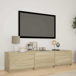 Led-iga tv kapp sonoma tamm 165 x 34 x 40 cm t&ouml;&ouml;deldud puit