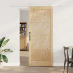 Libisev uks orkdal looduslik ja valge 86 x 211 cm