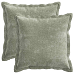Diivanipadi 2 pcs houten roheline 50 x 50 cm &scaron;en&uuml;&uuml;lfabric
