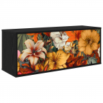 Seinale paigaldatav tv kapp gennep 102 x 33 x 40 cm must tamm