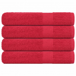 R&auml;tikud 4 tk, punane, 100x200 cm, 360 gsm, 100% puuvill