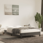 Voodiraam ilma madratsita, tumehall, 120x200 cm, samet
