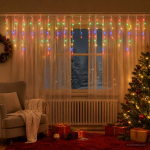 Valguskardinad 210 led-i mitmev&auml;rviline 500 x 72 cm