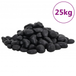 Poleeritud veerkivi 25 kg, must, 2-5 cm