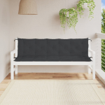 Aiapingi istmepadjad 2 tk, must, 180x50x7 cm, oxford-kangas