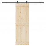 Liugukse tarvikute komplekt 213 cm terasest, must