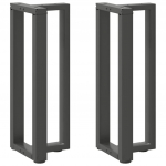 Konsoollaua jalad t-kujulised 2 tk, antratsiithall, 25 x 28 x (72-73) cm, teras