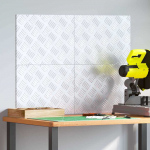 Ruudulised plaadid 4 pcs h&otilde;bedane 40 x 30 cm alumiinium