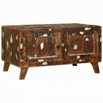 Kohvilaud mitmev&auml;rviline 80 x 54 x 45 cm taastatud puit