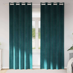 Pimendavad kardinad 2 pcs tume rohelise 140 x 260 cm samet