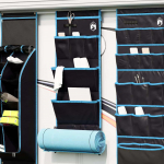 S&auml;ilituskott ladustamisega must ja sinine 91 x 47.5 cm oxford