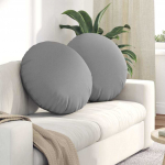 Istumispatjad 2 pcs pilvine hall &oslash;60 x 21 cm kangas