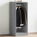 Riidekapp, hall sonoma tamm, 48x41x102 cm, tehispuit