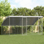 Koerakuut ladustamisega 2 pcs h&otilde;bedane 4 x 2 x 2 m teras