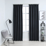 Pimendavad kardinad konksudega 2 tk antratsiithall 140 x 175 cm