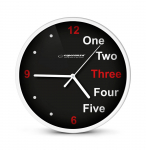 Esperanza Prague White Mechanical Clock Round Black, White