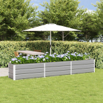 Taimekast helehall 480 x 50 x 45 cm tsinkteras