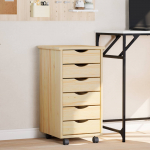 Rullikapp sahtlitega rattaga moss selge lakk 34 x 39 x 65,5 cm
