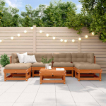 Aia lounge komplekt 7 pcs vahapunane tahke m&auml;nd