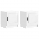 &Ouml;&ouml;lambi kapp 2 pcs k&otilde;rgl&auml;ikega valge 43 x 34,5 x 47 cm